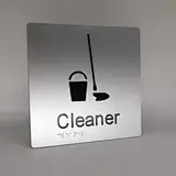 cleaner braille sign
