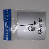 cleaner braille sign